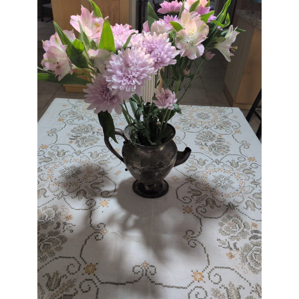 Antique Silverplated Middleton 1914  tea pot. Mad Hatter Tea Room Trophy